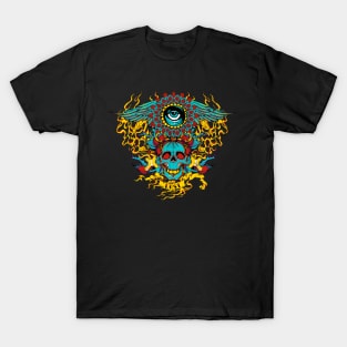 fiery skull T-Shirt